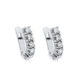 White gold and diamonds earrings