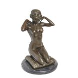 French Art Nouveau style bronze sculpture