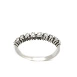 White gold and diamonds ring