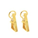 Gold and marfiline earrings