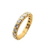 Gold and diamonds ring