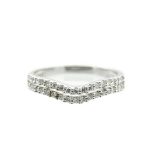 White gold and diamonds ring