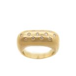 Gold and diamonds ring