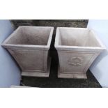 Pair of Square Box Planters