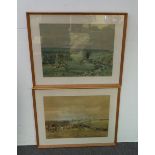 Pair of Framed Hunting Scene Prints