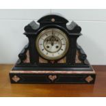 Slate and Marble Mantelpiece Clock