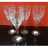 Lot of 4x Waterford Crystal Wine Glasses