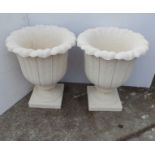 Pair of Large Lily Pot Planters