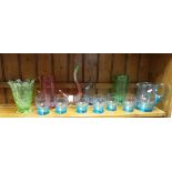 Assorted lot of Coloured Glass