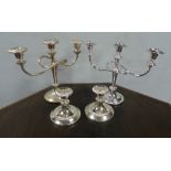 Pair of Candlesticks with matching Candelabra