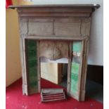 Antique Cast Iron Fireplace with hook and grate