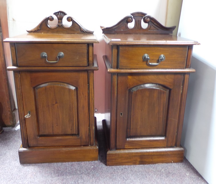 Pair of Mahogany Bedside Cabinets