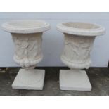 Pair of Large Figure Pots