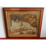 Victorian Rosewood Framed Needlework