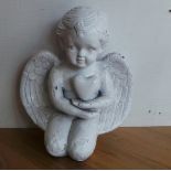 White Cherub Cast Iron