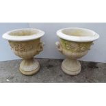 Pair of Cherub Garden Planters