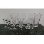 Assorted Odd Lot of Glass including a Waterford Crystal & Dublin Crystal Glass