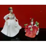 Lot of 2x Royal Doulton Figures "Angela" and "Lydia"