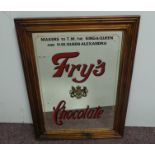 Antique Fry's Chocolate Advertising Mirror