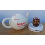 Guinness Carltonware Teapot and Mintons Ashtray