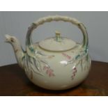 Belleek Swan Tea Pot First Mark, 1863 - 1890