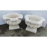 Pair of Shell Planter Pots