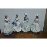 Lot of 4x Lady Figures