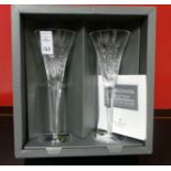 Pair of Waterford Crystal Millennium Glasses