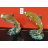 Lo t of 2x Beswick Trout ornaments (Larger One Damaged)