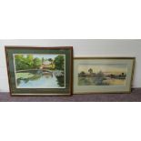 Lot of 2x Framed Watercolours