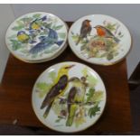 Lot of 8x Bird-pattern China Plates