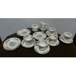 Royal Tara Fine Bone China 17-piece Tea Set