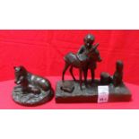 Lot of 2x Pieces of Genesis Horse and Foal and Girl with Animals