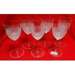 Set of 6x Marc Jacobs for Waterford Crystal Jean Wine Goblets