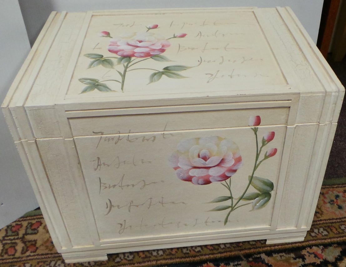 Painted Storage Trunk