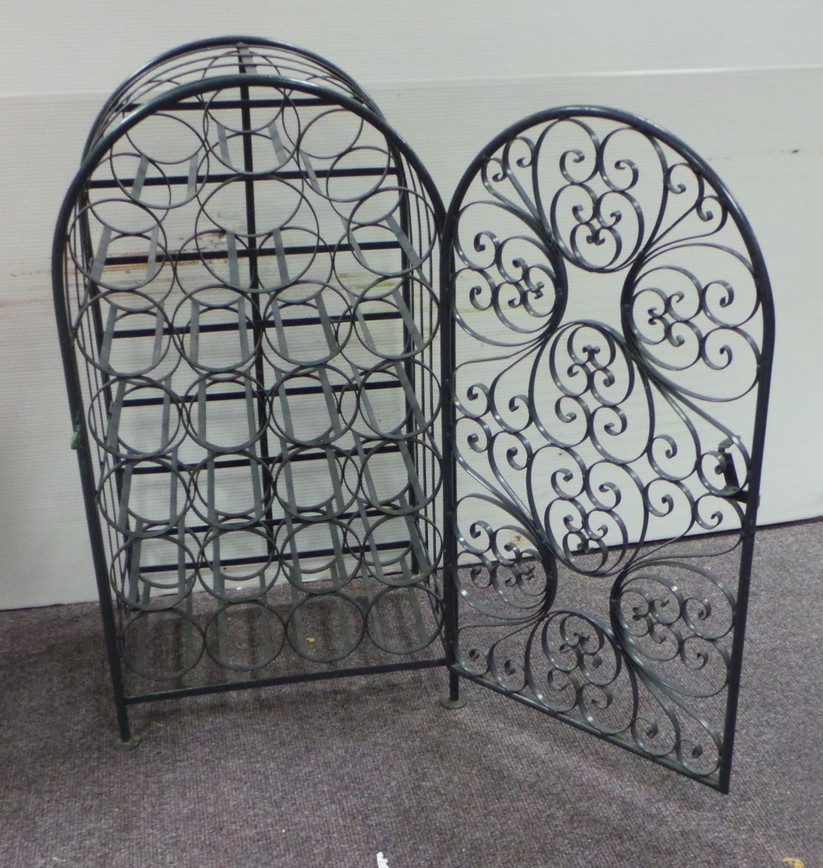 Wrought Iron Wine Rack