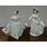 Lot of 2x Royal Doulton Lady Figures Kate and Adele