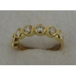 18ct Diamond Eternity Ring, 1 Caret Size O