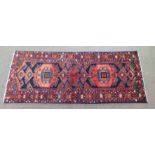 Rich Blue & Red Persian Runner 270 x 112