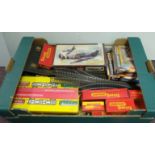 Box of Model Railway Items and Plastic Construction Kits