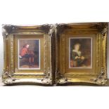 Pair of Gilt-framed Prints