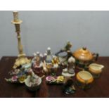 Assorted Odd Lot including Beswick Trout Ornament, Beswick Cottage 3 Piece Tea Set and more