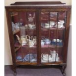 2-door Oak Display Cabinet