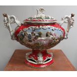 Large Red Urn