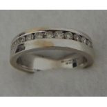 18ct Diamond-set Eternity Ring Size O