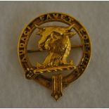 Antique Gold Clan Brooch