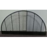 Arched Cast Iron Black Fire screen