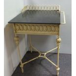 Iron Washstand with Marble Top