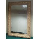 Large Ornate Framed Etched Wall Mirror