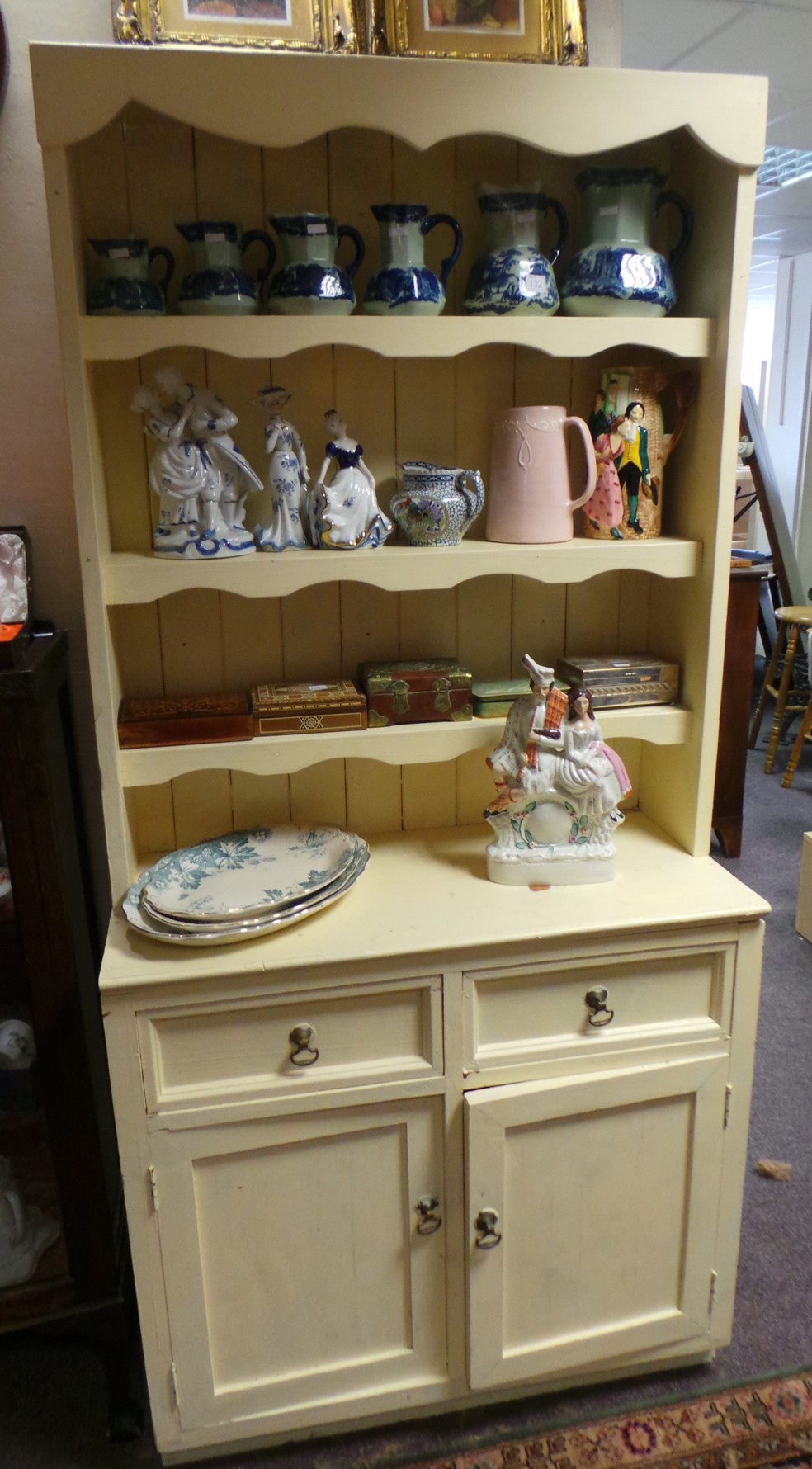 2-door 2-drawer Farmhouse Painted Dresser